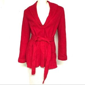 CAbi worsted wool longer cardigan